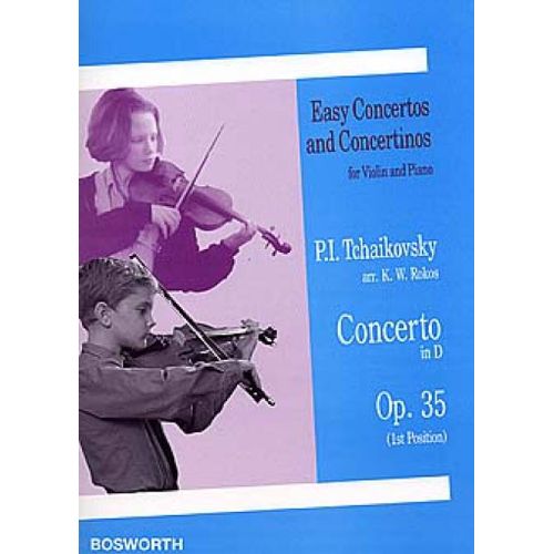 Pyotr Ilyich Tchaikovsky : Concerto Op.35 (1st Pos.) (Arr.Rokos) 1st Position - Recueil Violon Et Piano Bwh004933 9781844493661