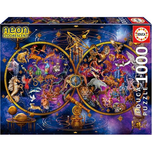 - Constellations | 1000 Pices Puzzle Qui Brille Dans L'obscurit. Mesure : 68 X 48 Cm. Comprend Fix Puzzle Tail Pour L'accrocher Une Fois Termin. +14 Ans (19561)