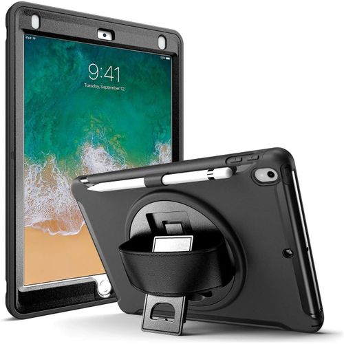 -Coque Protection Intgrale Antichocs Pour Ipad Air 3(10,5 Pouces Modle 2019) Et Ipad Pro 10,5(2017),Protection D'cran Incluse,tui Robuste,Housse Pour Ipad 10.5 Pouces,Noir