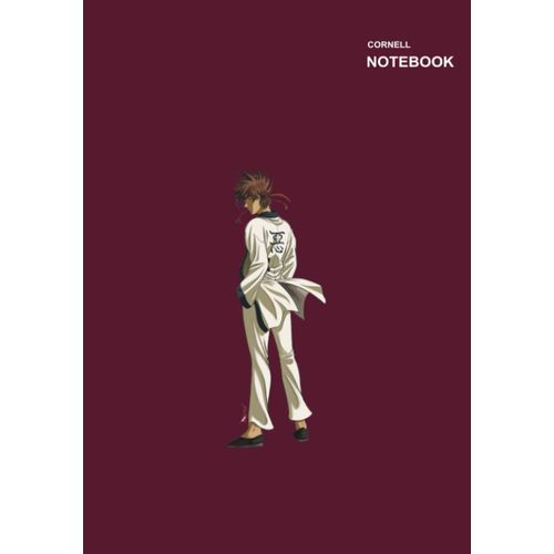 Cornell Sketchbook: Cornell Sketchbook, 7 X 10, 110 Pages [55 Sheets], Sagara Sanosuke Rurouni Kenshin Wandering Samurai Pink Notebook Cover.    Format Broch 