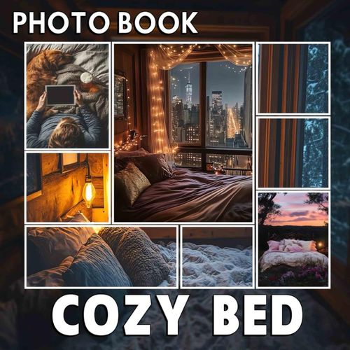 Cozy Bed Photo Book: Comforting Images Of Serene Spaces To Inspire Relaxation And Tranquility    Format Broch 
