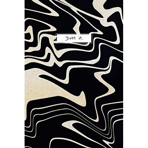 Dark Lines Pattern Cover | Dot Grid Paperback Notebook For Journaling (Dott It.) (Dott It. Abstract)    Format Broch 