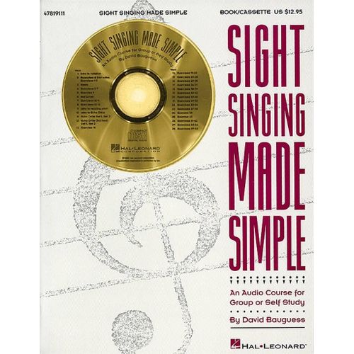 David Bauguess : Sight Singing Made Simple (Resource) - Recueil Avec Cd Chant Hl47819111 9780793599738