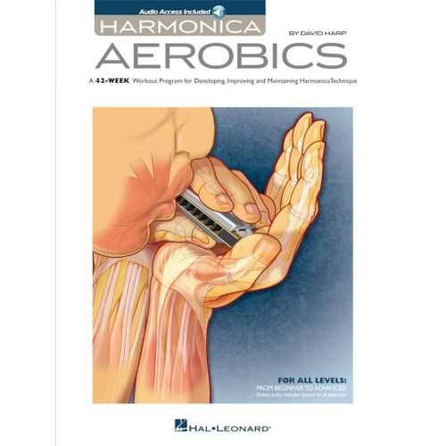 David Harp : Harmonica Aerobics A 42-Week Workout Program For Developing, Improving, And Maintaining Harmonica Technique - Recueil Avec Support(S) En Ligne Harmonica Hl00119679 9781480344662