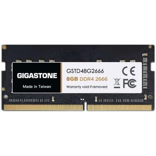 [DDR4 RAM] GIGASTONE 8Go DDR4 2666MHz(2400MHz Or 2133MHz) PC4-21300(PC4-19200/17000) CL19 1.2V SODIMM 260pin UnbuffeRouge Non ECC Mmoire Haute Performance Mise  Niveau pour Portable