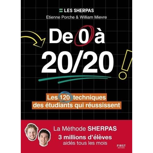 De 0  20/20 - Les 120 Techniques Des tudiants Qui Russissent    Format Grand Format 