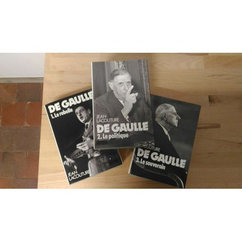  De Gaulle  Jean Lacouture 3 Volumes   