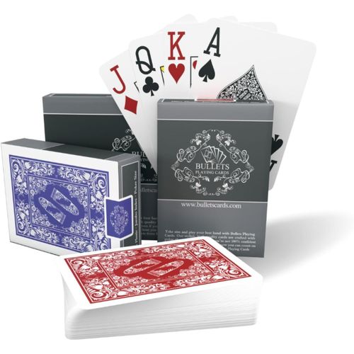 ,Deux Jeux De 54 Cartes Poker Avec Index Jumbo,Cartes Impermables Et Rsistantes,Texas Hold'em Poker