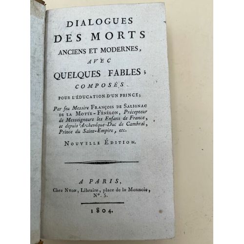 Dialogue Des Morts Anciens Et Moderenes Avec Quelques Fables Composs Pour L'ducation D'un Prince   