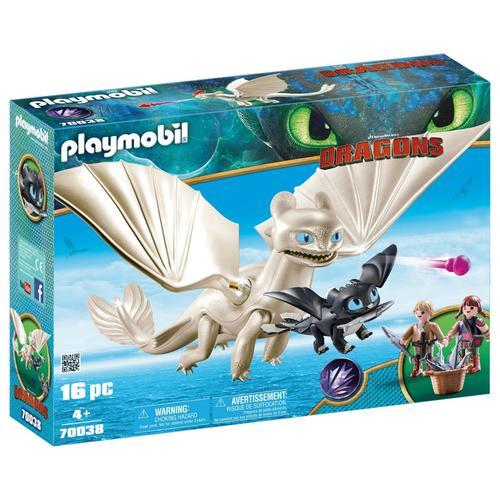 Playmobil 70038 - Furie clair Et Bb Dragon Avec Enfants