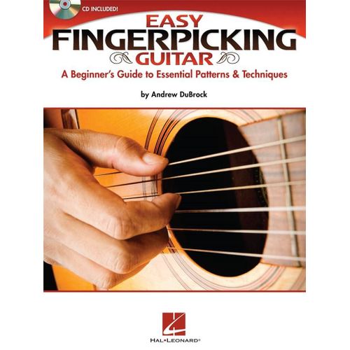 Easy Fingerpicking Guitar A Beginner's Guide To Essential Patterns & Techniques - Recueil Avec Support(S) En Ligne Guitare Hl00696475 9781617806858