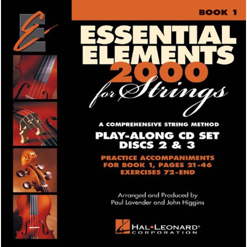 Essential Elements 2000 For Strings - Book 1 Play Along Trax - 2 Cd Set - Cd Strings Hl00868054 9780634038228