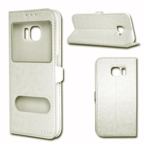  Etui Housse Coque Folio Blanc Pour Logicom L-Ement 350 By Ph26