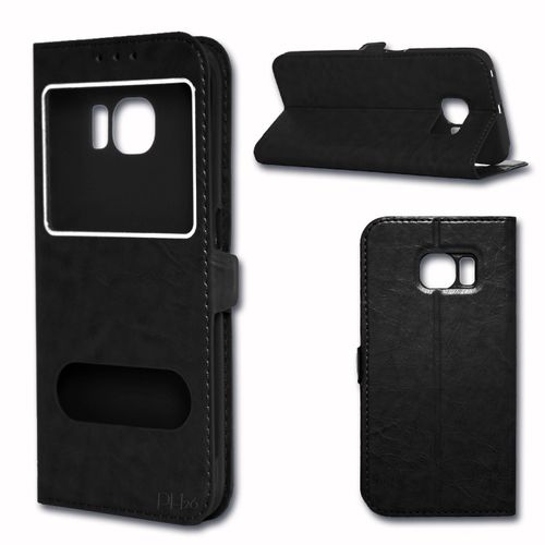  Etui Housse Coque Folio Noir Pour Logicom L-Ement 350 By Ph26