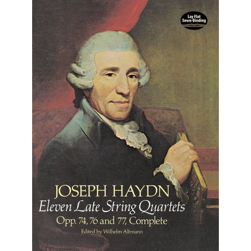 Franz Joseph Haydn : Eleven Late String Quartets Op. 74, 76 And 77 (Altmann) (4 ) - Recueil Quatuor  Cordes Dov237532 9780486237534