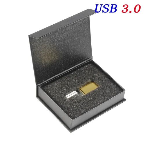 (Gold with box 8GB) Cl USB 3.0 pour photographie crative de mariage,support  mmoire de 64 go 64 go 32 go 128 go,gravure Laser 3D,disque U