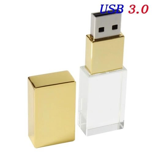 (Gold without box 8GB) Cl USB 3.0 pour photographie crative de mariage,support  mmoire de 64 go 64 go 32 go 128 go,gravure Laser 3D,disque U