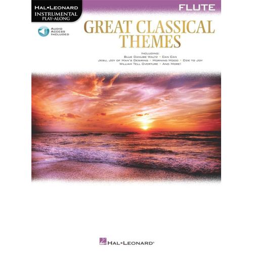 Great Classical Themes Flute - Recueil Avec Support(S) En Ligne Flte Traversire Hl00292727 9781540050359