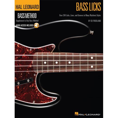 Hal Leonard Bass Method - Bass Licks - Recueil Avec Support(S) En Ligne Guitare Basse Hl00696035 9781423456421
