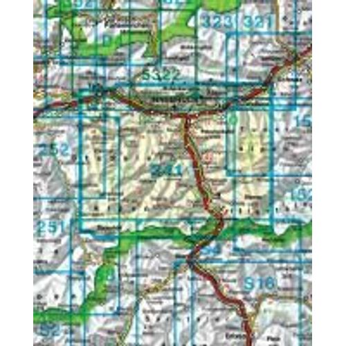 Innsbruck, Stubai, Sellrain, Brenner 1 : 50 000. Wk 241   de Freytag-Berndt und Artaria KG  Format Carte Plan 