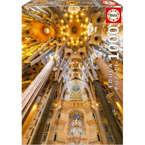 - Intrieur De La Sagrada Familia | Puzzle De 1000 Pices. Mesure Une Fois Mont: 48 X 68 Cm. Comprend Fix Puzzle Tail Pour L'accrocher Une Fois L'assemblage Termin. +14 Ans (19614)