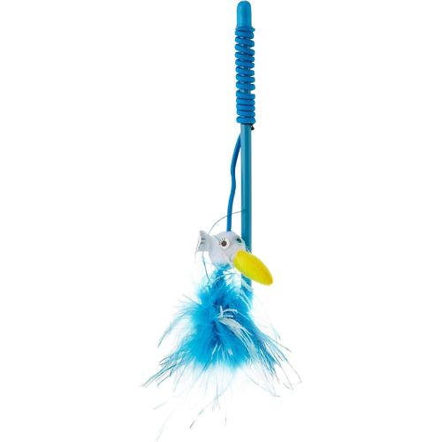 - Jouet Pour Chat - Canne  Pche Chat En Forme De Flamand Rose - Jeu Chat Interactif Et Ludique - Jouet Chat  Base D'herbe  Chat - Rveille L'instinct De Chasseur Du Chat