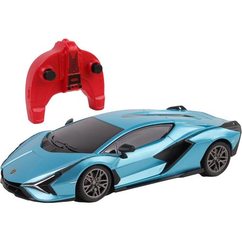 - Lamborghini Sian-Rc Prestige-1/24-094433-Voiture Tlcommande-Bleu-Piles Non Incluses-Plastique-Jouet Enfant-Cadeau- Partir De 6 Ans