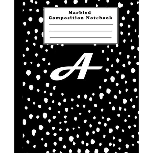 Marbled Composition Notebook: Black Color School Notebook - Marble Composition Notebook, School Composition Notebook    Format Broch 