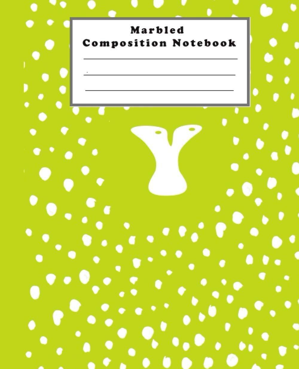 Marbled Composition Notebook: Yellow Color School Notebook - Marble Composition Notebook 110 Pages: School Composition Notebook    Format Broch 