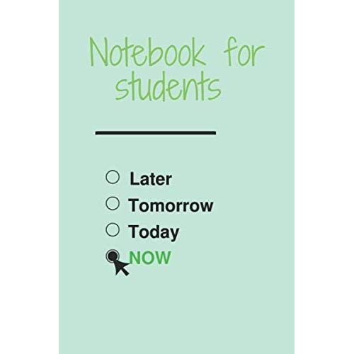 Notebook For Students: Enjoy The Moment/ Back To School ( Cut Nice Journal / Notebook For University Graduation Gift) Blank Lined 100 Pages Size 6*9 Inches    Format Broch 