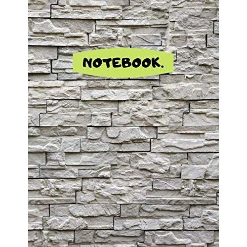 Notebook.: Stylish Stone Design Notebook Lime Edition (120 Pages)    Format Broch 