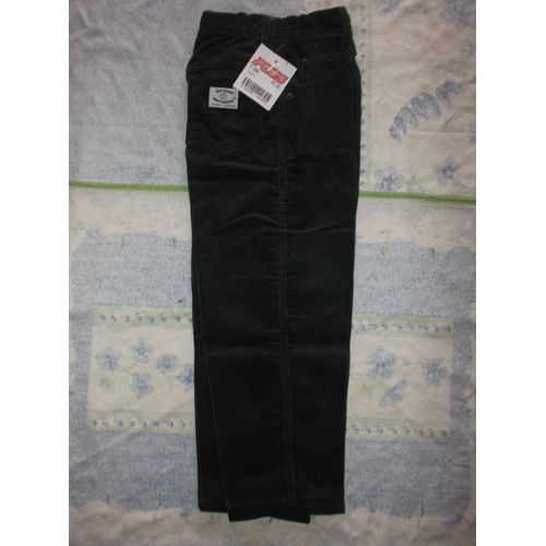 *** Pantalon En Velours Vert *** - Pour Enfant - Vintage -  Plus  - Taille 6 Ans (Ancienne Taille)