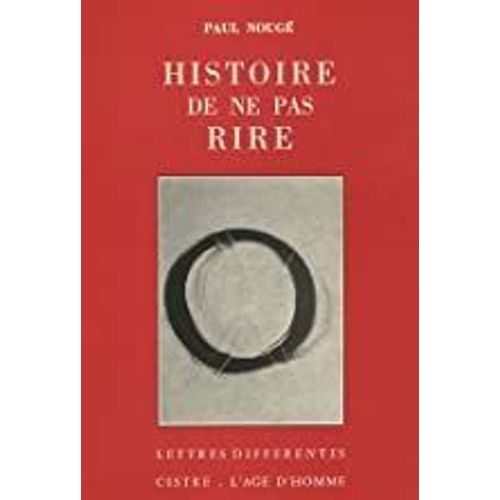 Histoire De Ne Pas Rire   de NOUGE Paul 