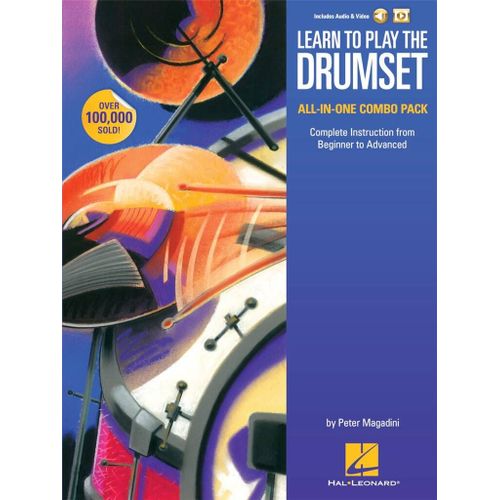 Peter Magadini : Learn To Play The Drumset - All-In-One Combo Pack Complete Instruction From Beginner To Advanced - Recueil Avec Support(S) En Ligne Batterie Hl00217617 9781495088766