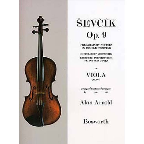 Otakar Sevcik : Preparatory Studies In Double-Stopping Op. 9 Sevcik Viola Studies - Recueil Viola Bwh004571 9781844497591