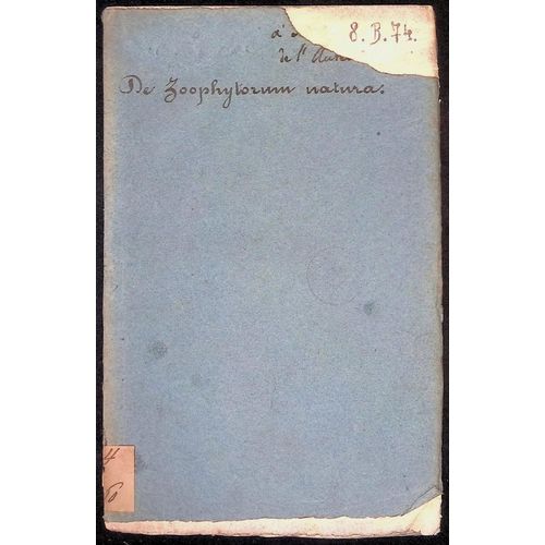 Prolusione Al Corso Di Zoologia Per L'anno Scolastico 1843-1844 La Cui Tesi De Zoophytorum Natura, Genesi, Et Historia, Eorumque Nova Methodica Dispositione - Letta A 10 Novembre 1843 Dalla Cattedra Della R. Universit Degli Studi   
