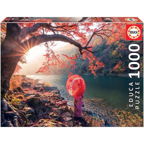 - Puzzle De 1000 Pices Pour Adultes | Lever De Soleil Sur Le Fleuve Katsura, Japon. Comprend Fix Puzzle Tail Pour L'accrocher Une Fois L'assemblage Termin.  Partir De 14 Ans (18455)