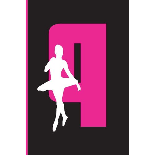 Q Notebook: Pink Cover With Ballet Ballerina Girl Dancing , Lined School With 