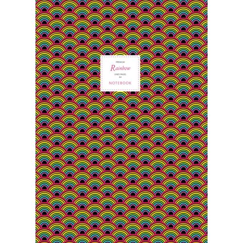 Rainbow Notebook - Lined Pages - A4 - Premium: (Dark Edition) Fun Notebook 192 Lined Pages (A4 / 8.27x11.69 Inches / 21x29.7cm)    Format Broch 