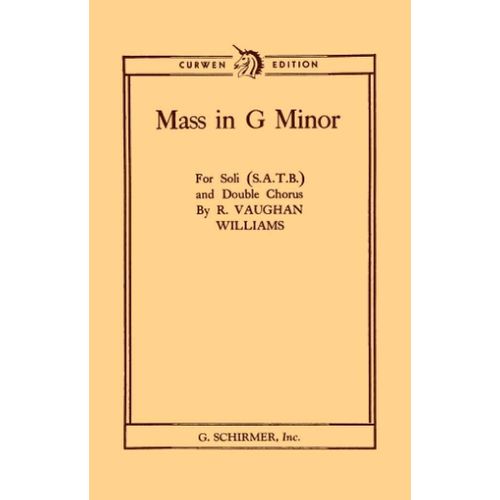 Ralph Vaughan Williams : Mass In G Minor - Partitions Pour Chorales Satb Hl50324560