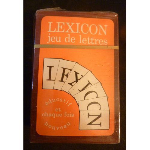 * jeu VINTAGE de 52 cartes à jouer LEXICON jeu de lettres " éducatif et chaque fois nouveau