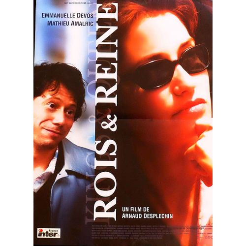 *** Rois & Reine - Affiche De Cinma Originale Plie En 2 - 40 X 54 - De Arnaud Desplechin - 2004 - Emmanuelle Devos - Mathieu Amalric - Catherine Deneuve - Comme Neuf ***