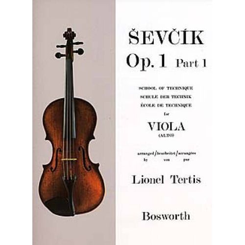 Otakar Sevcik : Sevcik Viola Studies: School Of Technique Part 1 - Recueil Viola Bwh003914 9780711997707