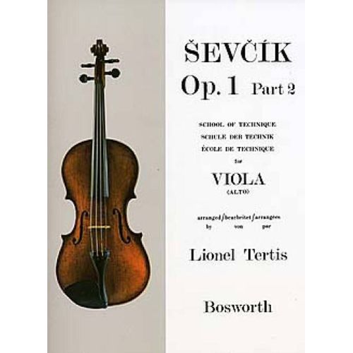 Otakar Sevcik : Sevcik Viola Studies: School Of Technique Part 2 - Recueil Viola Bwh003915 9781846091322