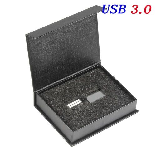 (Silver with box 8GB) Cl USB 3.0 pour photographie crative de mariage,support  mmoire de 64 go 64 go 32 go 128 go,gravure Laser 3D,disque U