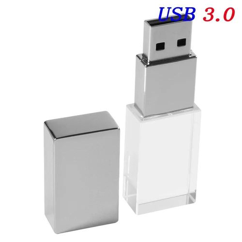 (Silver without box 128GB) Cl USB 3.0 pour photographie crative de mariage,support  mmoire de 64 go 64 go 32 go 128 go,gravure Laser 3D,disque U