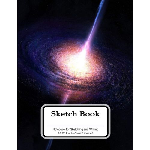 Sketch Book, Cover Edition Volume 6: 112 Pages, Notebook For Sketching And Writing, Half Page Lined Paper With Drawing Space    Format Broch 