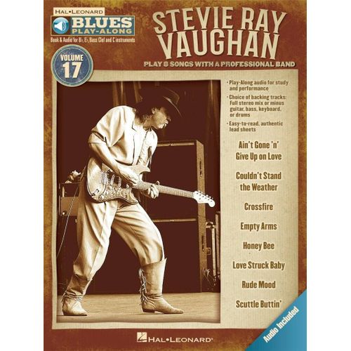 Stevie Ray Vaughan Blues Play-Along Volume 17 - Recueil Avec Support(S) En Ligne Tous Les Instruments Hl00843214 9781423499893