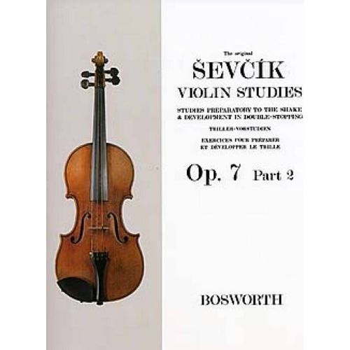 Otakar Sevcik : The Original Sevcik Violin Studies Op. 7 Part 2 - Recueil Violon 9790201614366 Bwh003531 9781847721709