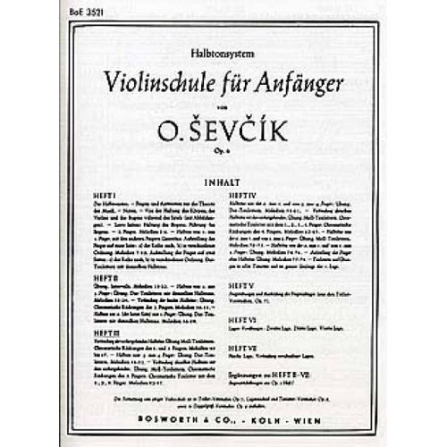 Otakar Sevcik : Violin Method For Beginners Op. 6 Part 3 Violinschule Fr Anfnger - Mthode De Violon Pour Les Commenants - Recueil Violon 9790201614298 Bwh003521 9781847729422
